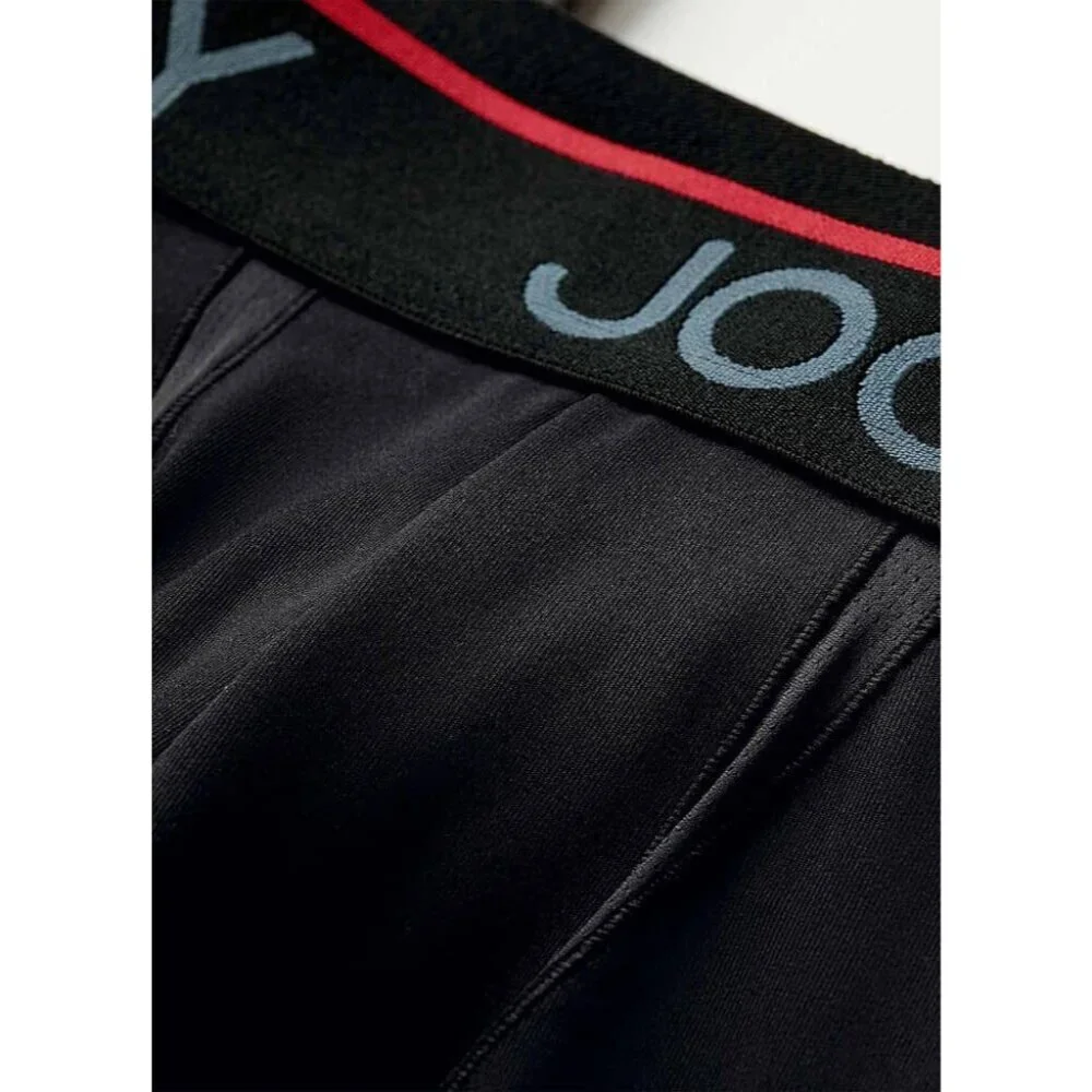 Mens Jockey Chafe-Proof Pouch Microfiber Long Leg Boxer Briefs Large Black NEW
